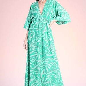 Lanai Leaf Kimono Maxi