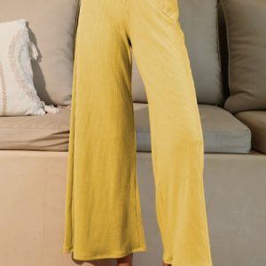 Contrast Knit Pants