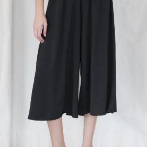 Matte Crepe Swing Midi Pants