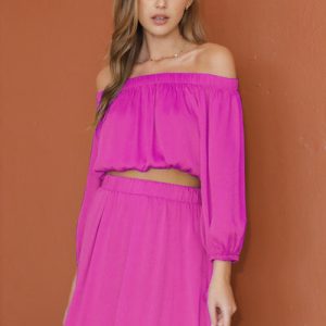 Be Mine Off Shoulder Sleeved Top